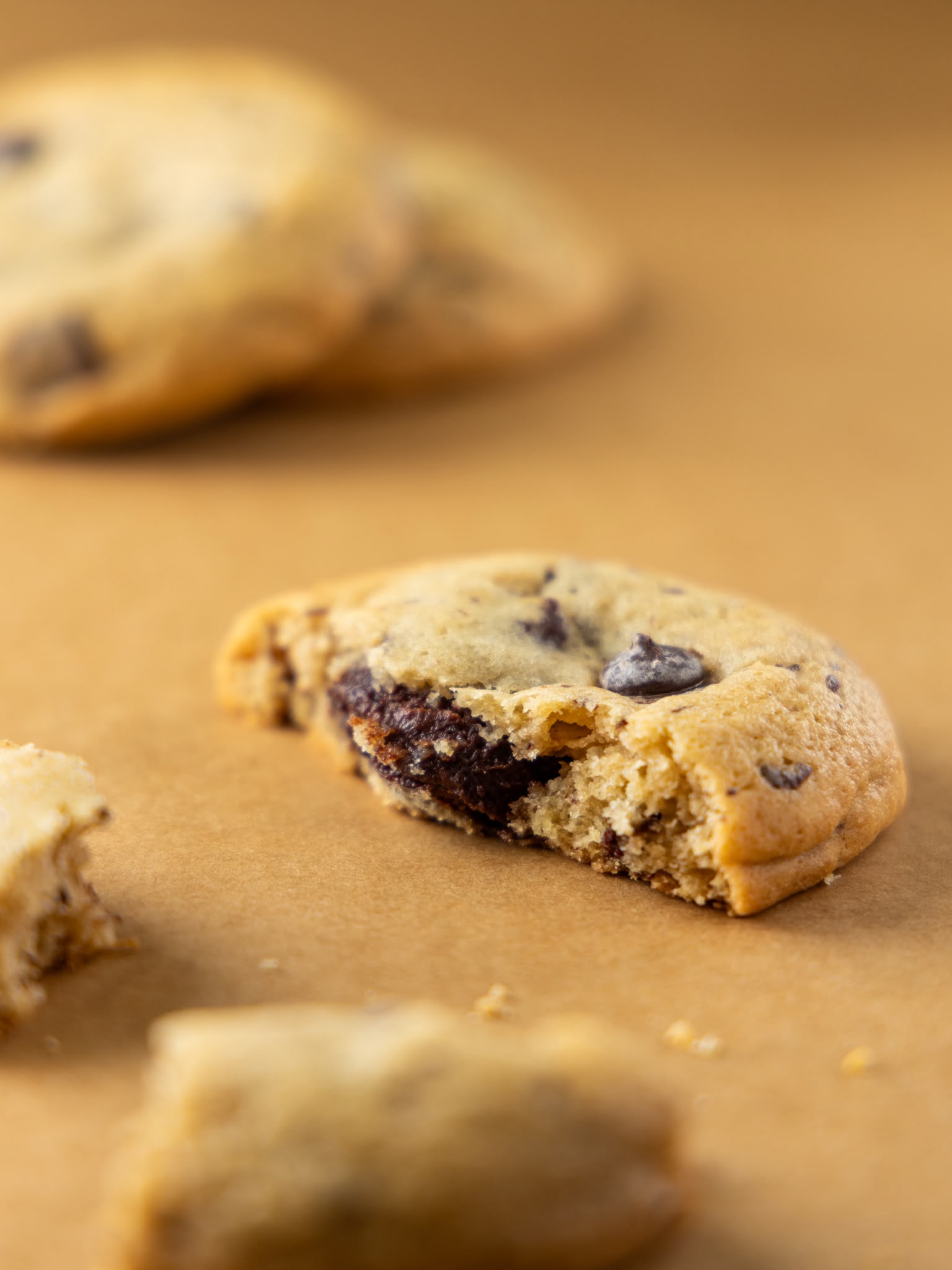 Cookie artesanal com pepitas de chocolate